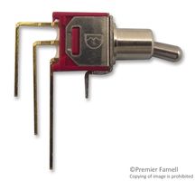 MULTICOMP PRO 2MS1T2B2M7RE Toggle Switch, On-On, SPDT, Non Illuminated, 2M, Through Hole, 100 mA