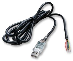 FTDI TTL-232RG-VSW3V3-WE Cable, TTL to USB Converter, Wire-End, 3V3, 1.8m